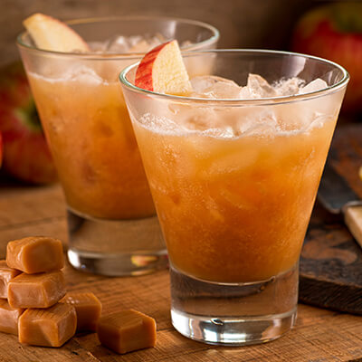 Adams Apple Cocktail made with our Grove Signature Cloudy Apple Juice